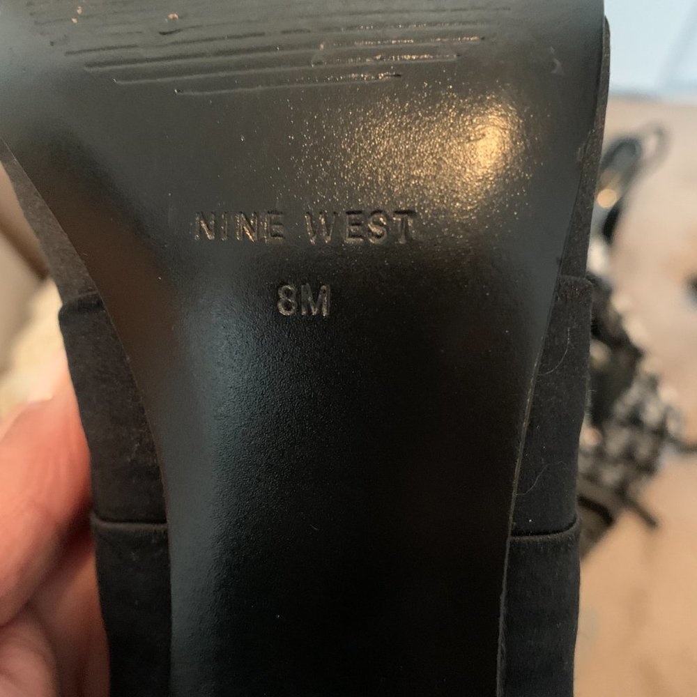 Nine West Evening Shoe Open Toe Black - Picture 7 of 7